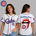 C.cubs | Premium .m.l.b. The Rolling Stones Jersey Shirt Td