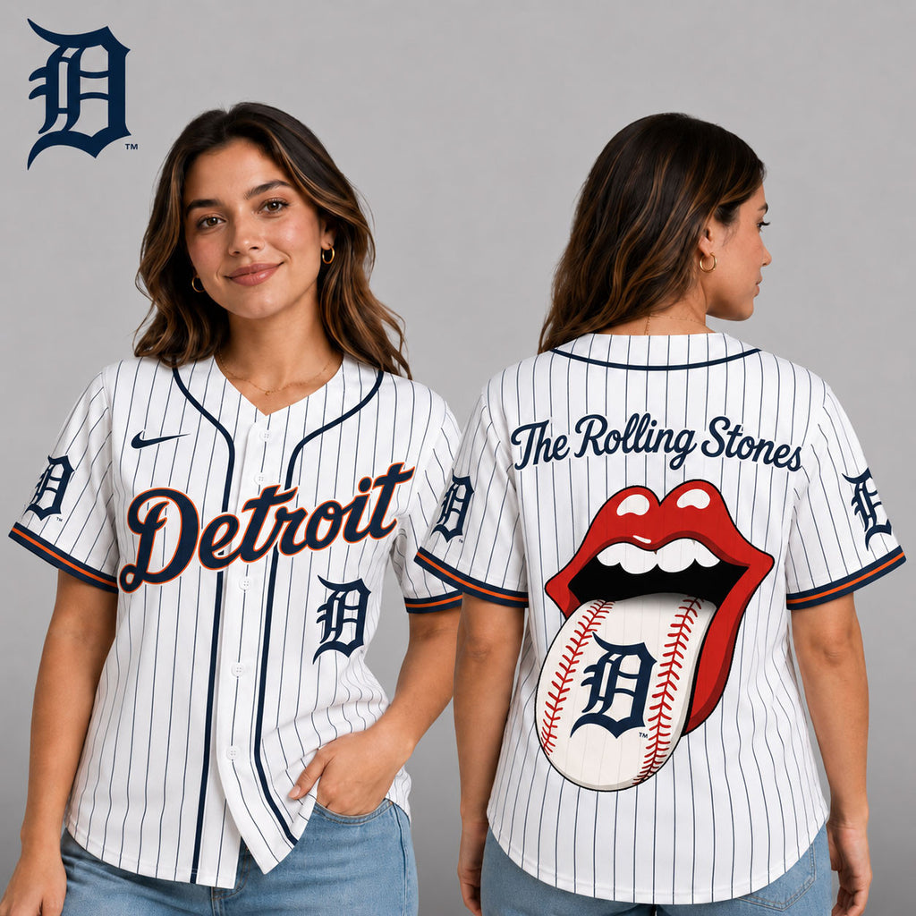 D.tigers | Premium .m.l.b. The Rolling Stones Jersey Shirt Td