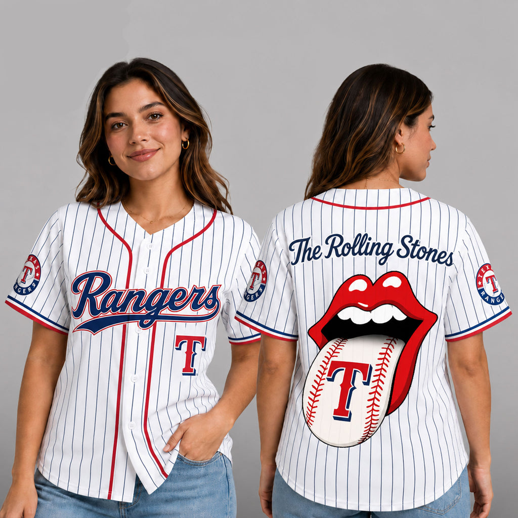 T.rangers | Premium .m.l.b. The Rolling Stones Jersey Shirt Td