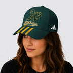 O.athletics | Premium .m.l.b. Signature Triple Stripe Fan Baseball Cap