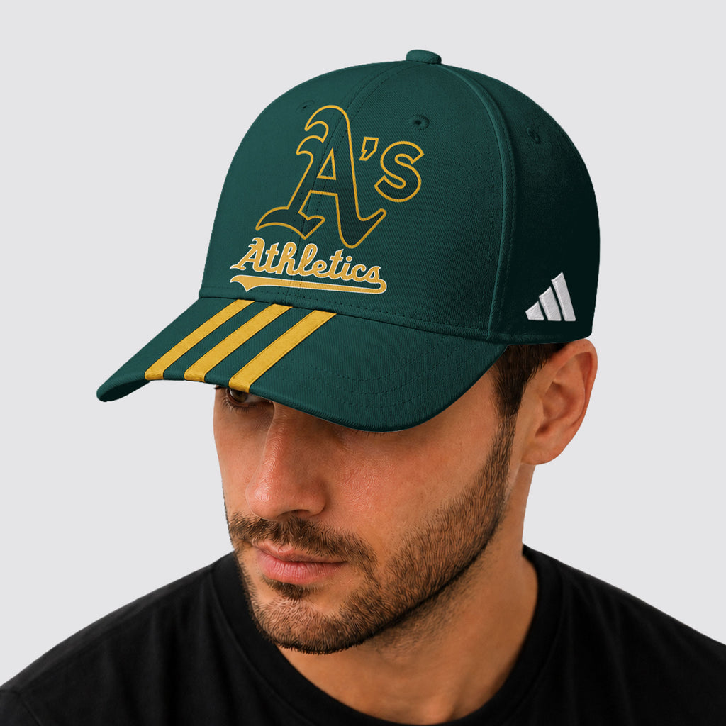 O.athletics | Premium .m.l.b. Signature Triple Stripe Fan Baseball Cap
