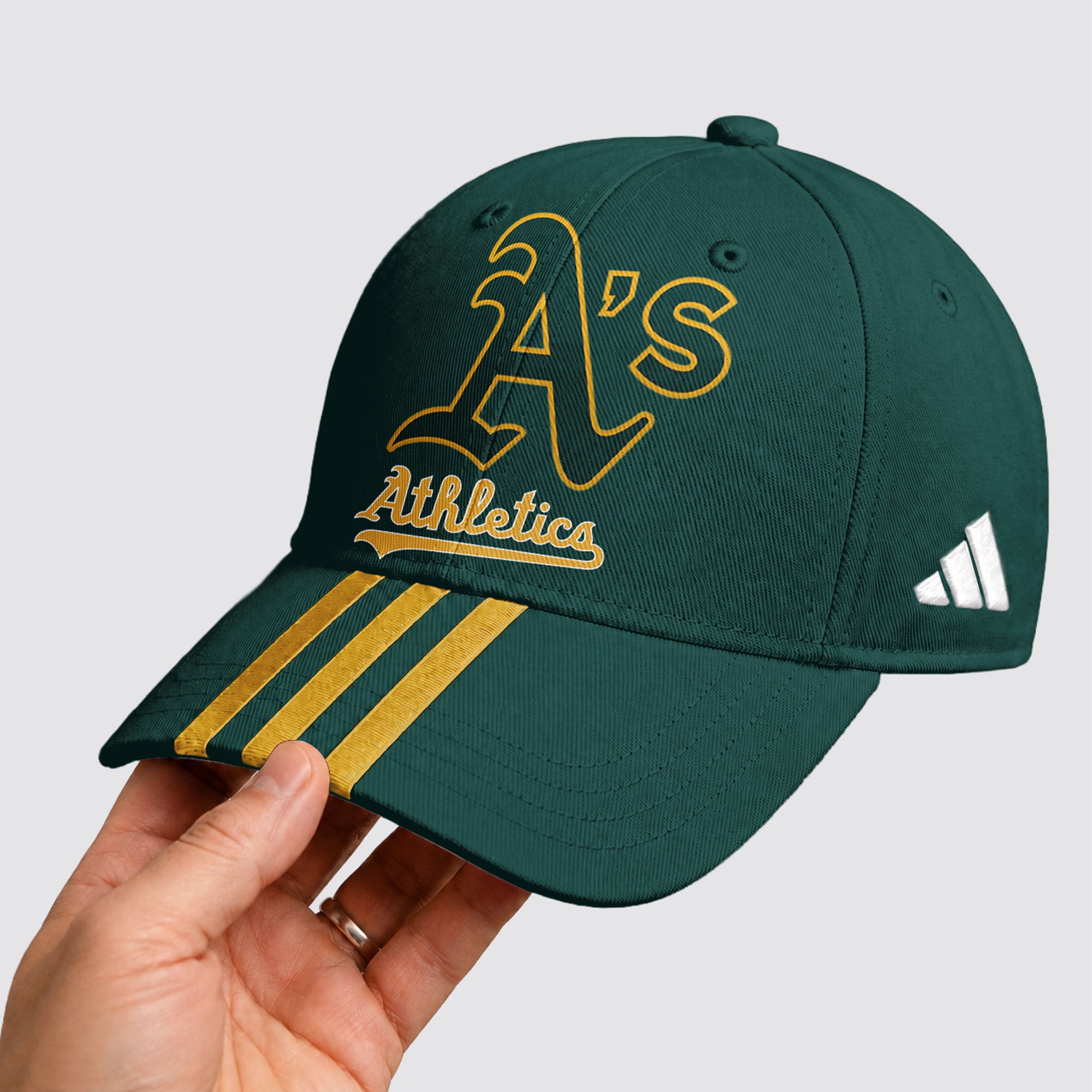 O.athletics | Premium .m.l.b. Signature Triple Stripe Fan Baseball Cap