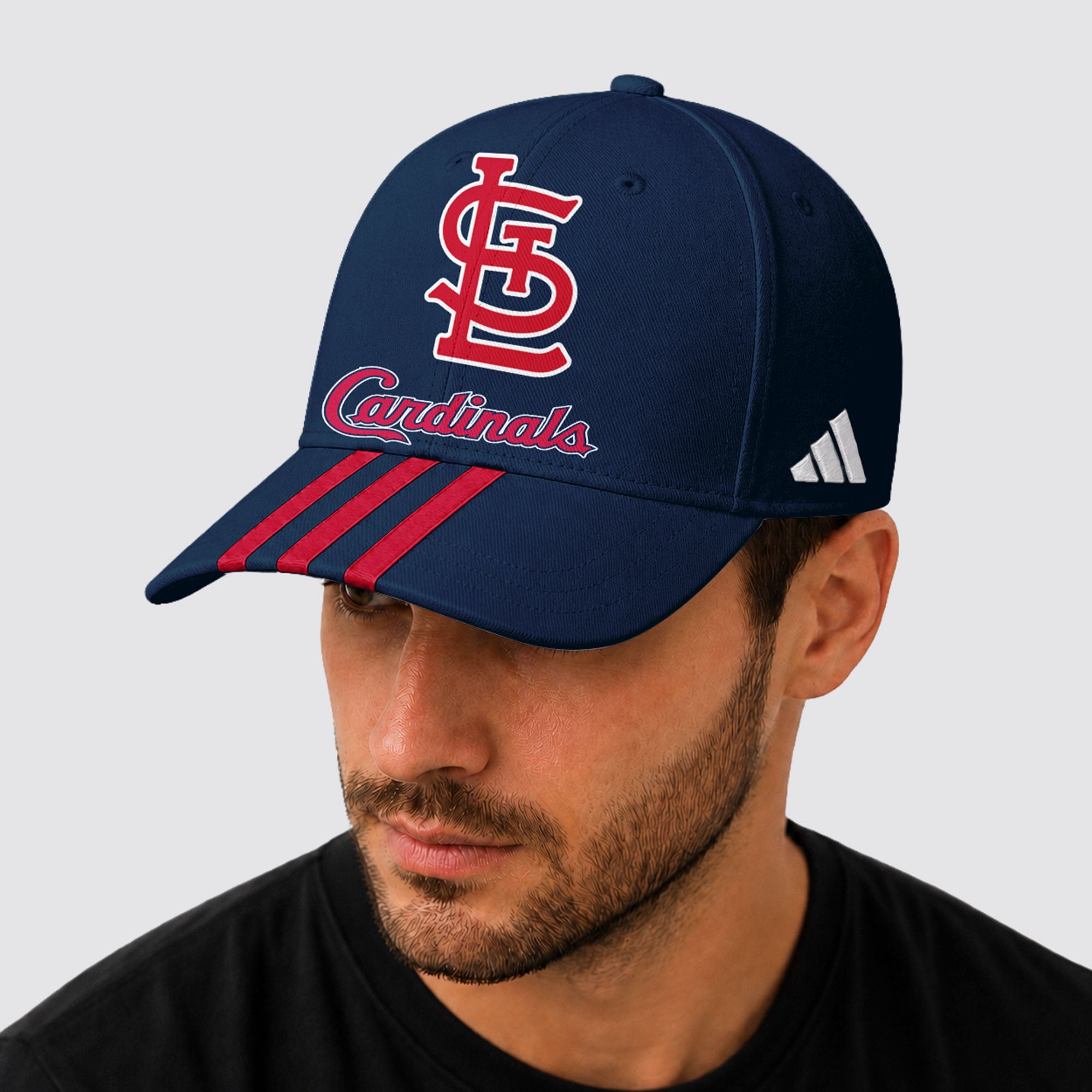 S.l.cardinals | Premium .m.l.b. Signature Triple Stripe Fan Baseball Cap