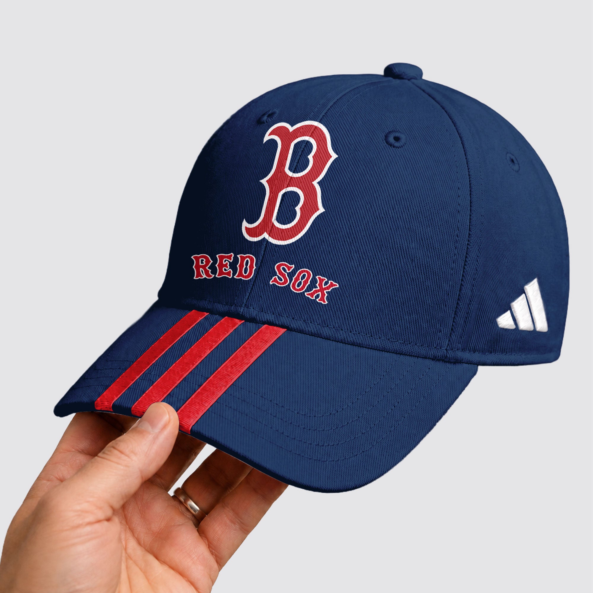 B.red Sox | Premium .m.l.b. Signature Triple Stripe Fan Baseball Cap