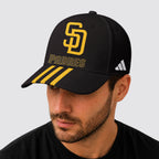 S.d.padres | Premium .m.l.b. Signature Triple Stripe Fan Baseball Cap