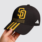 S.d.padres | Premium .m.l.b. Signature Triple Stripe Fan Baseball Cap