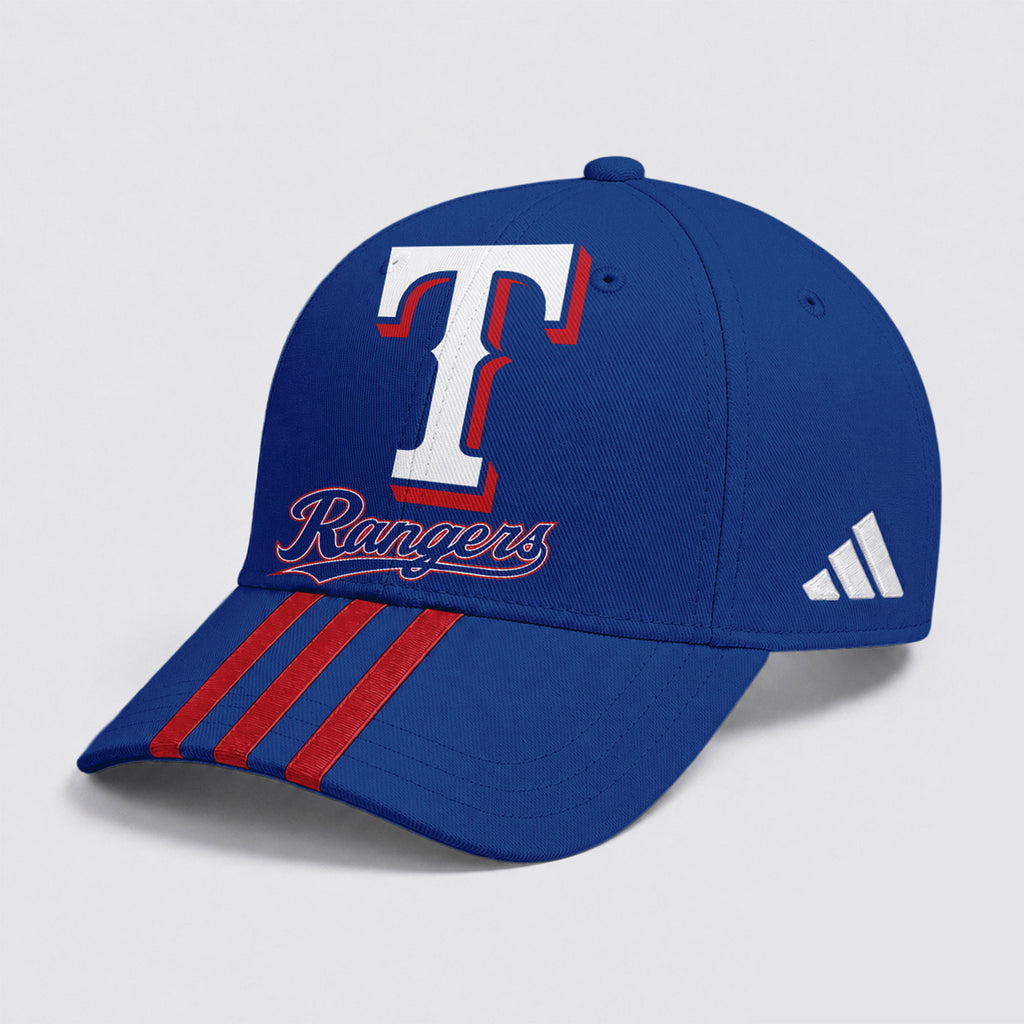 T.rangers | Premium .m.l.b. Signature Triple Stripe Fan Baseball Cap