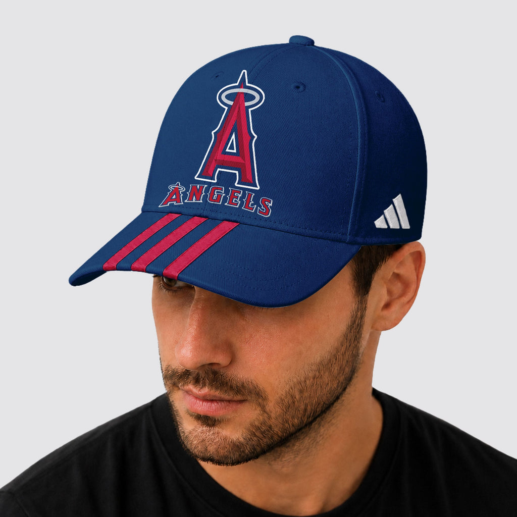 L.a.angels | Premium .m.l.b. Signature Triple Stripe Fan Baseball Cap