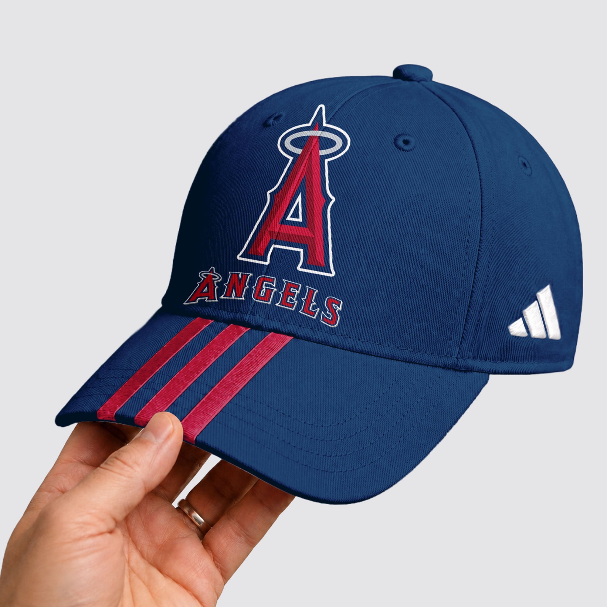 L.a.angels | Premium .m.l.b. Signature Triple Stripe Fan Baseball Cap
