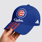 C.cubs | Premium .m.l.b. Signature Triple Stripe Fan Baseball Cap