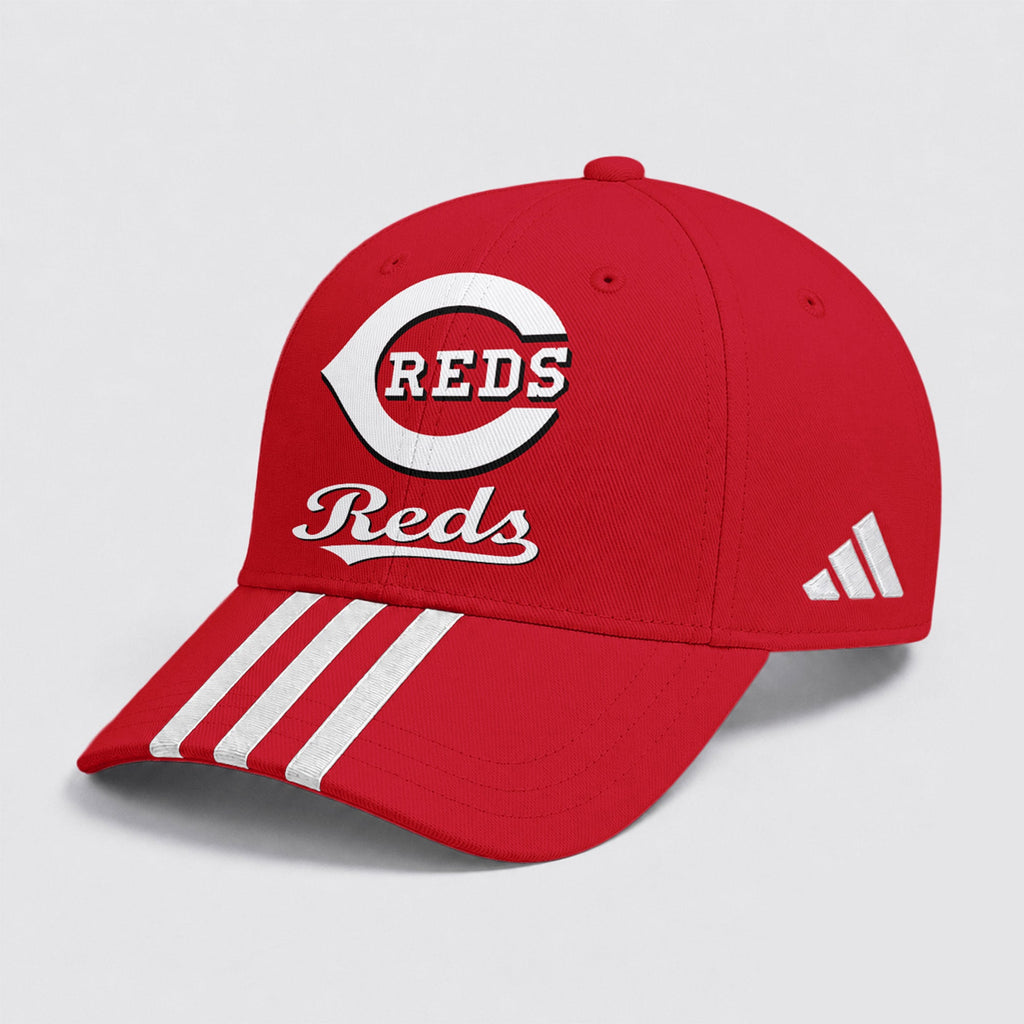 C.reds | Premium .m.l.b. Signature Triple Stripe Fan Baseball Cap