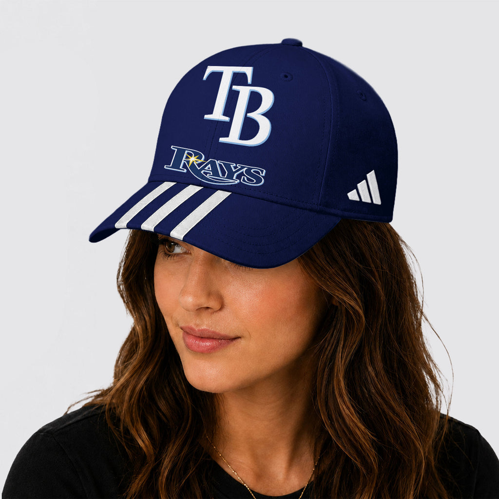 Tb.rays | Premium .m.l.b. Signature Triple Stripe Fan Baseball Cap
