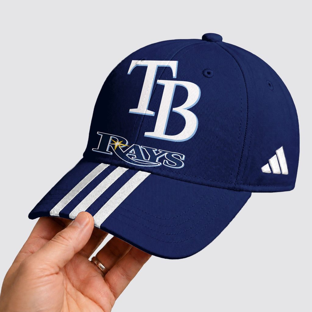 Tb.rays | Premium .m.l.b. Signature Triple Stripe Fan Baseball Cap