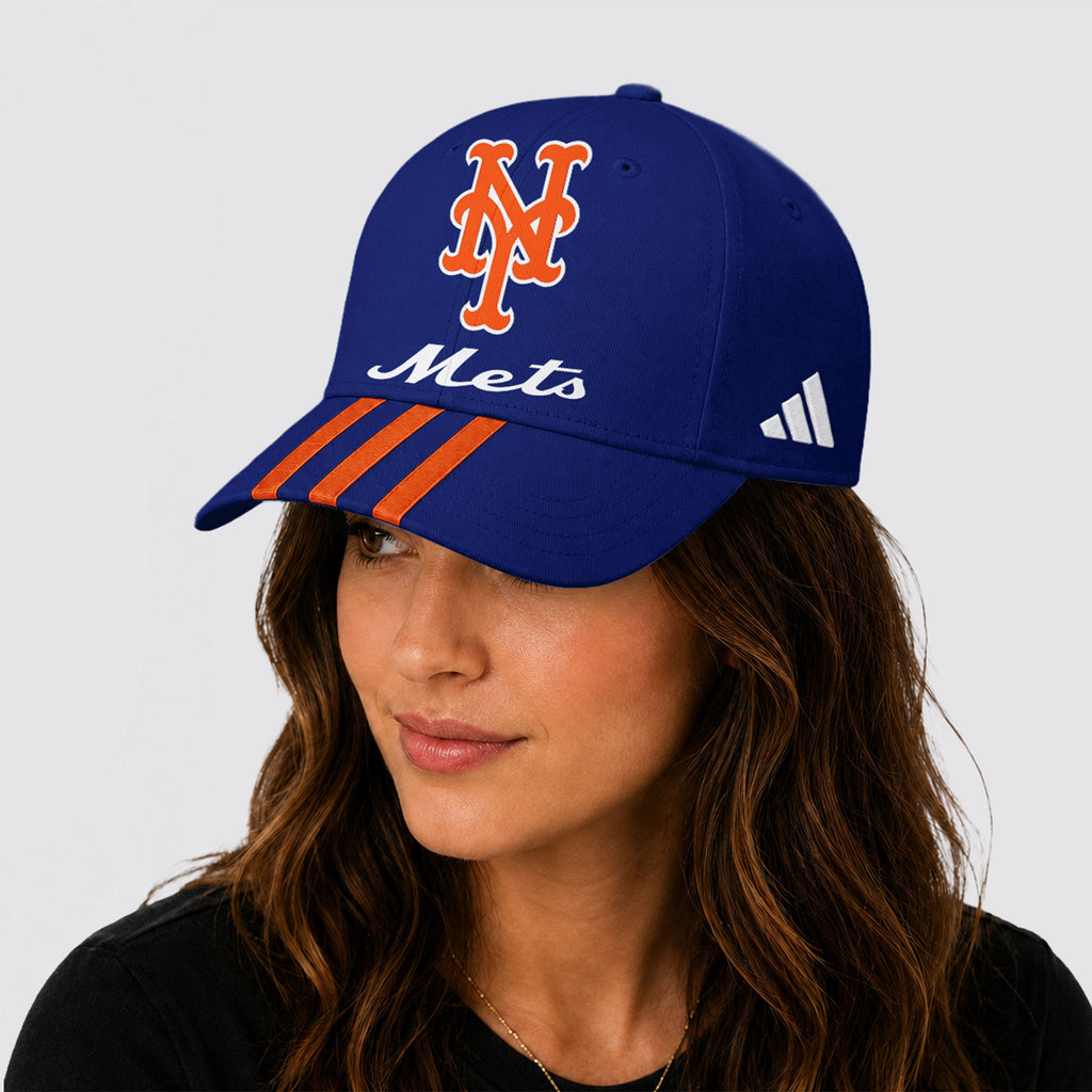 N.y.mets | Premium .m.l.b. Signature Triple Stripe Fan Baseball Cap