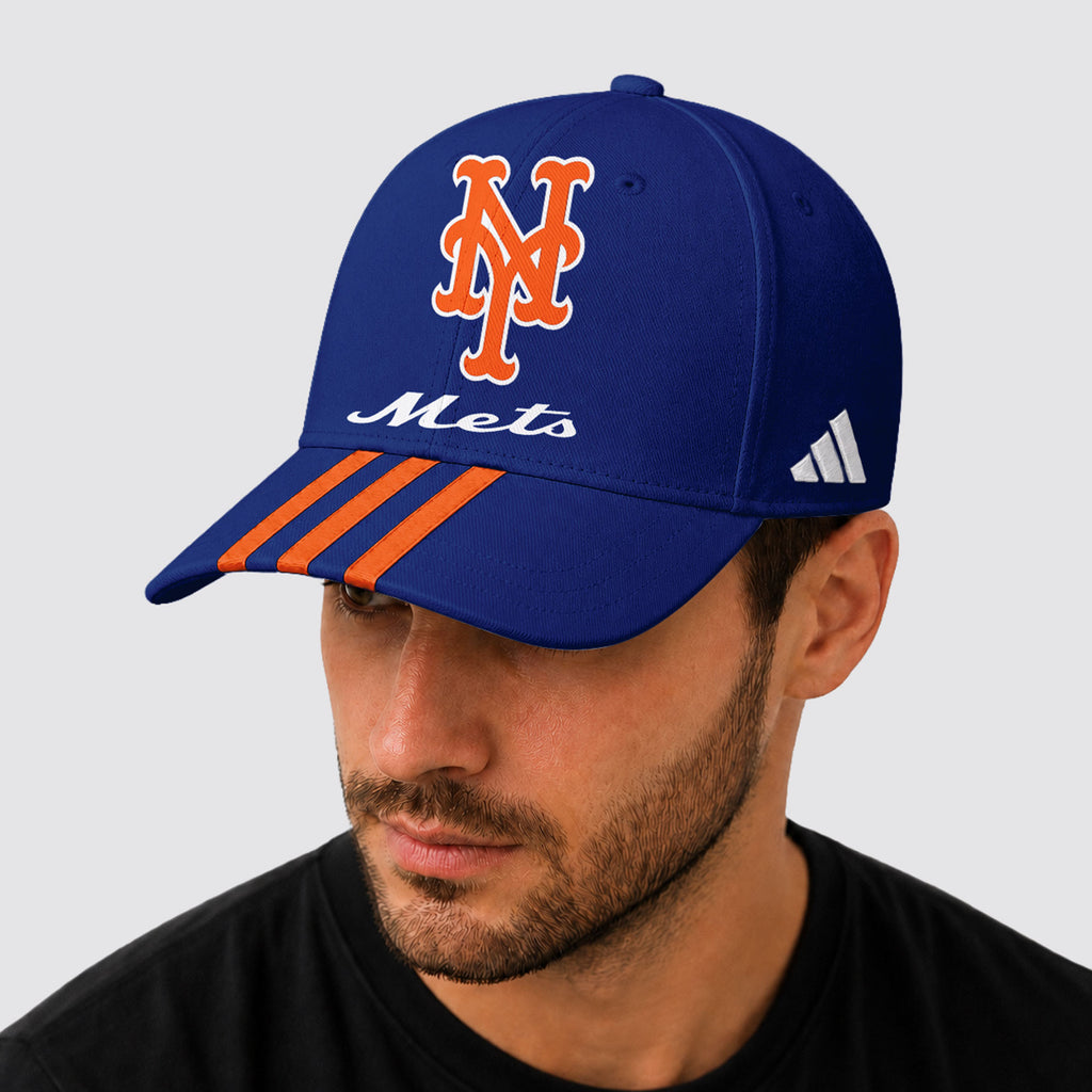 N.y.mets | Premium .m.l.b. Signature Triple Stripe Fan Baseball Cap