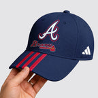 A.braves | Premium .m.l.b. Signature Triple Stripe Fan Baseball Cap