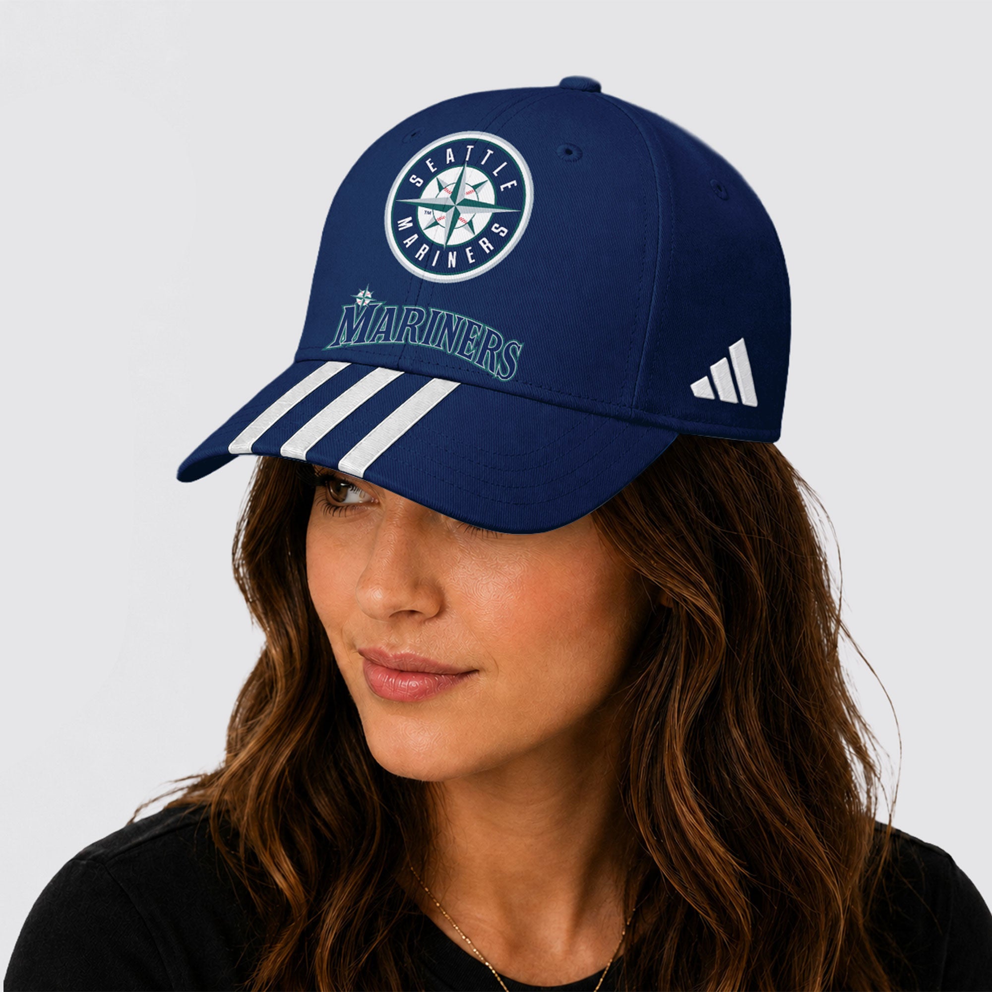 S.mariners | Premium .m.l.b. Signature Triple Stripe Fan Baseball Cap