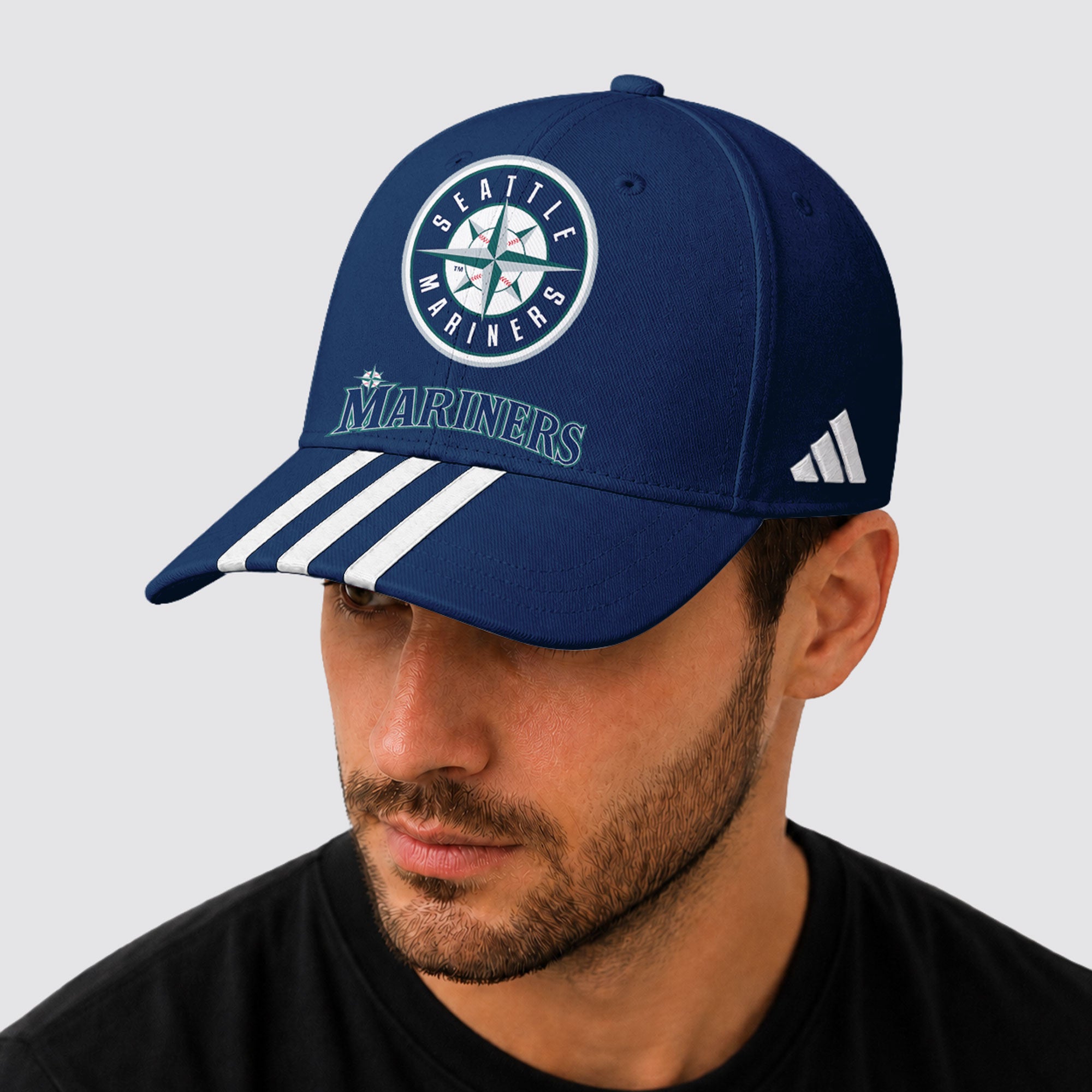 S.mariners | Premium .m.l.b. Signature Triple Stripe Fan Baseball Cap