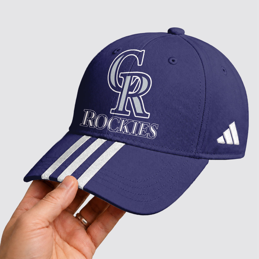 C.rockies | Premium .m.l.b. Signature Triple Stripe Fan Baseball Cap