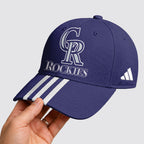 C.rockies | Premium .m.l.b. Signature Triple Stripe Fan Baseball Cap