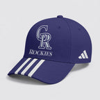 C.rockies | Premium .m.l.b. Signature Triple Stripe Fan Baseball Cap