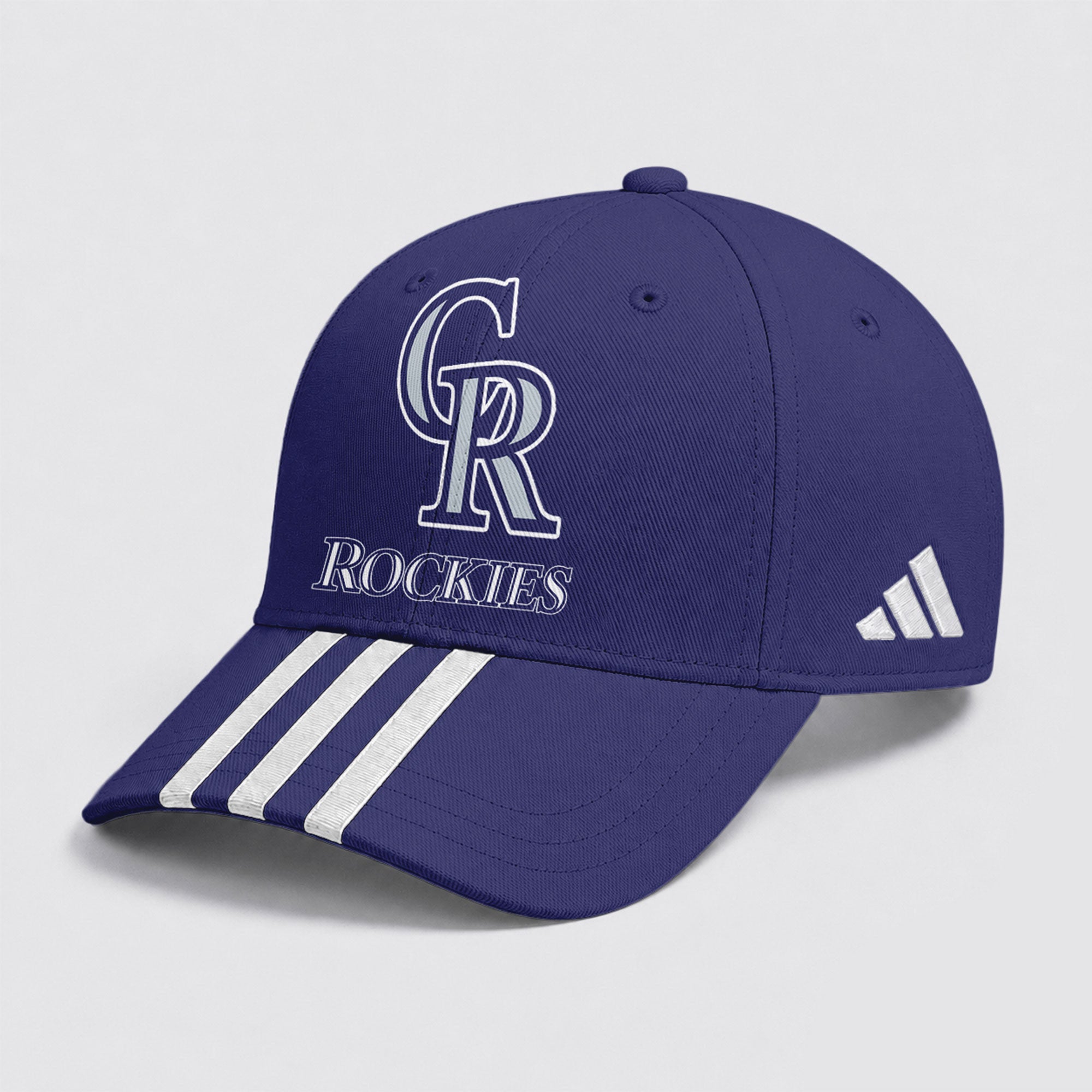 C.rockies | Premium .m.l.b. Signature Triple Stripe Fan Baseball Cap