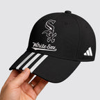 C.white Sox | Premium .m.l.b. Signature Triple Stripe Fan Baseball Cap