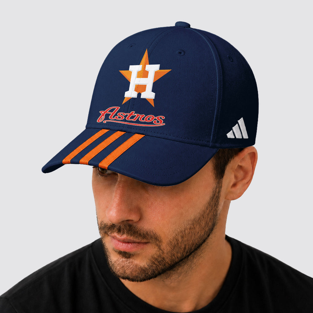 H.astros | Premium .m.l.b. Signature Triple Stripe Fan Baseball Cap