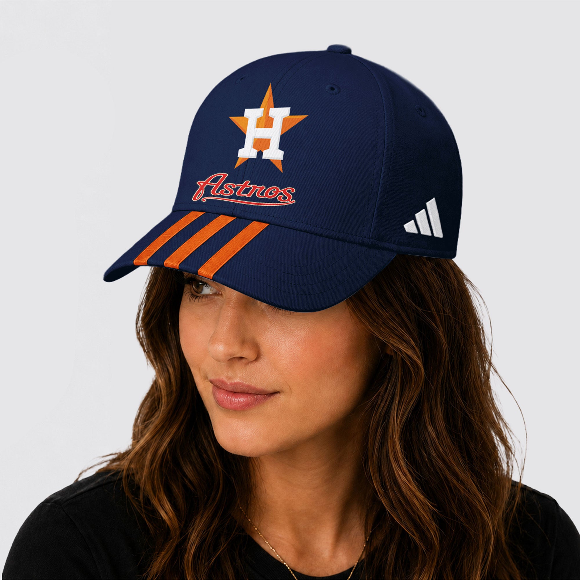 H.astros | Premium .m.l.b. Signature Triple Stripe Fan Baseball Cap