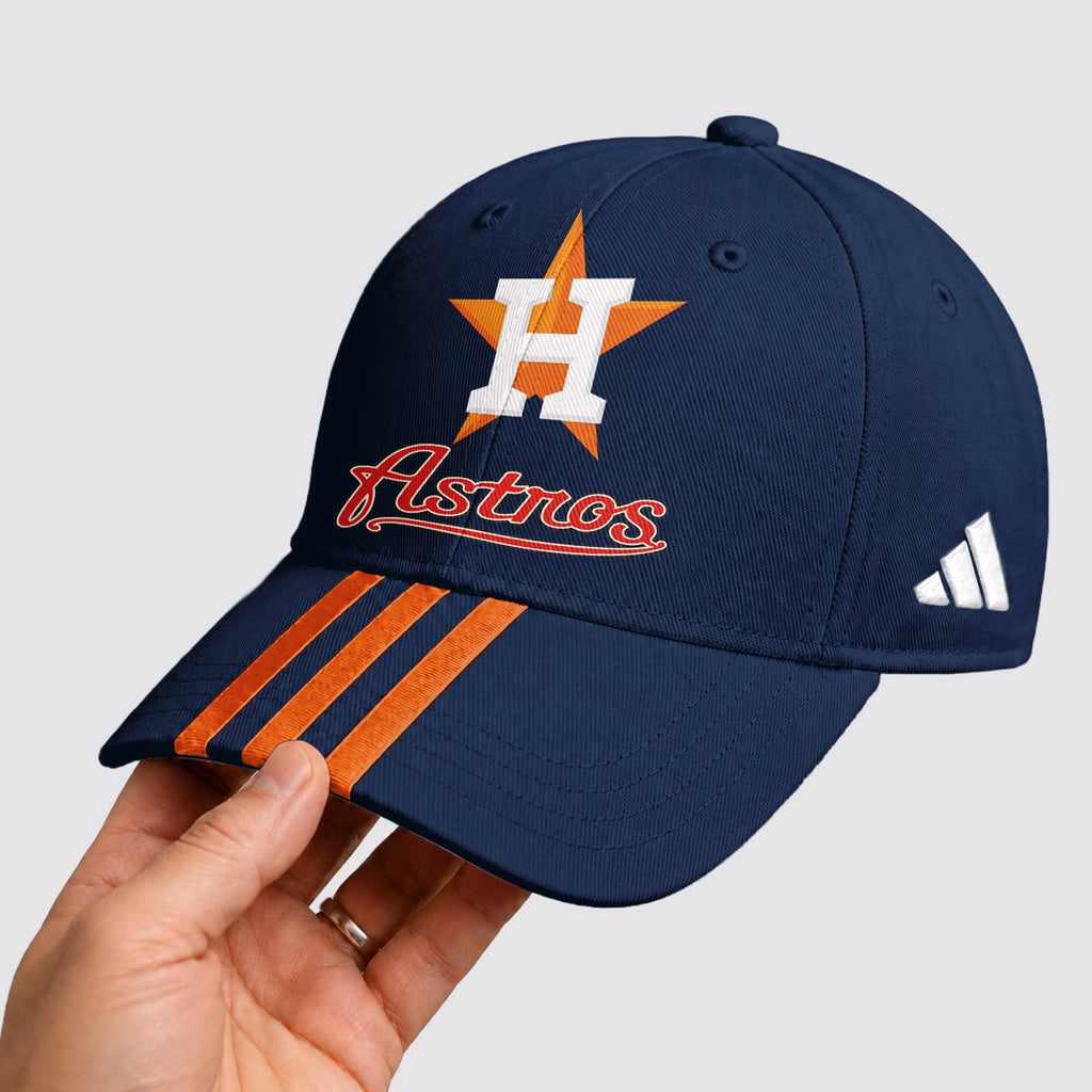 H.astros | Premium .m.l.b. Signature Triple Stripe Fan Baseball Cap