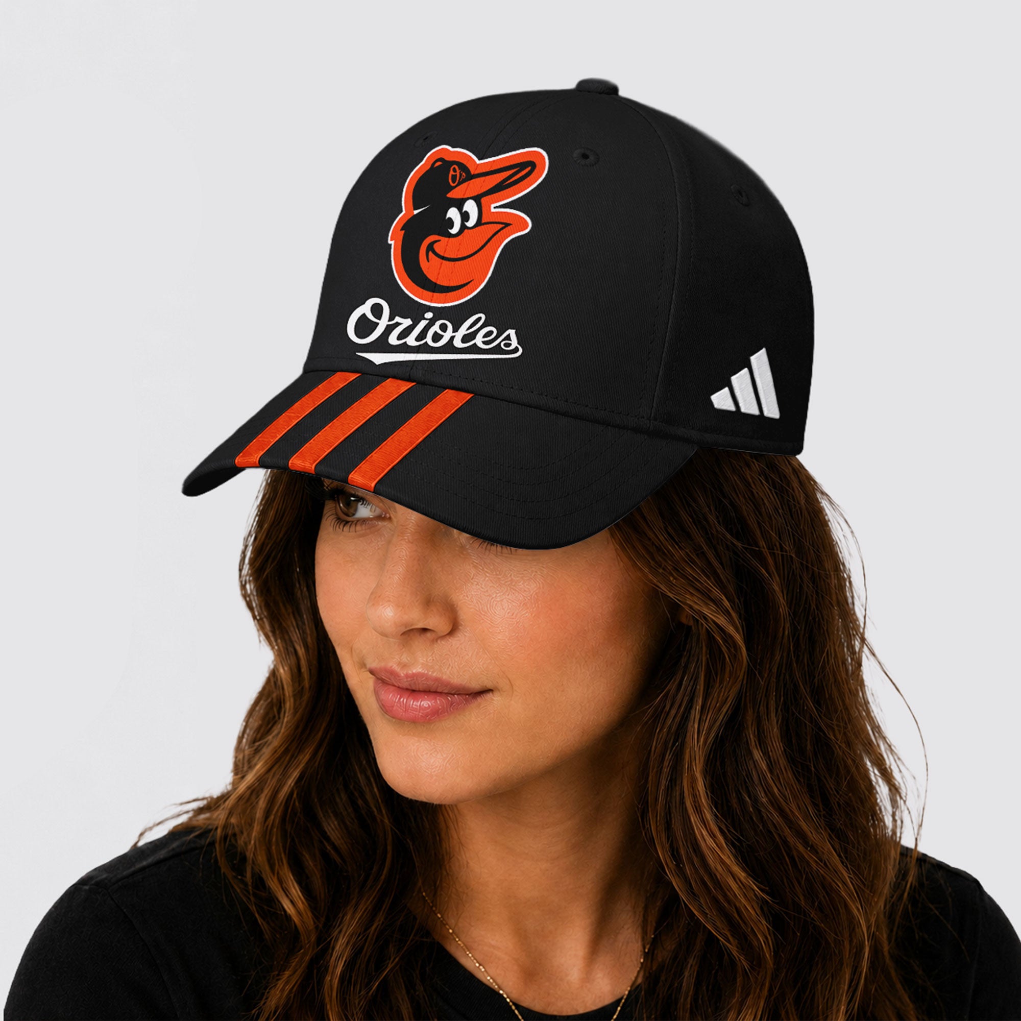 B.orioles | Premium .m.l.b. Signature Triple Stripe Fan Baseball Cap