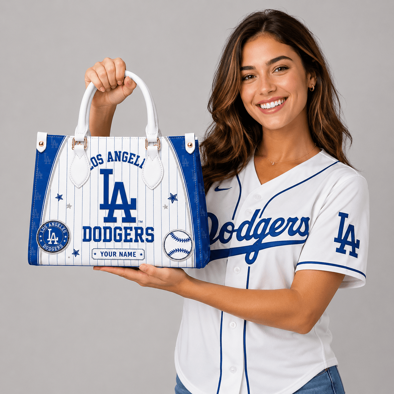 L.a.dodgers | Premium .m.l.b. Fan Pride Leather Handbag