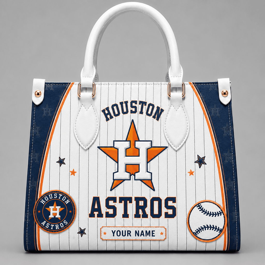 H.astros | Premium .m.l.b. Fan Pride Leather Handbag