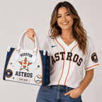 H.astros | Premium .m.l.b. Fan Pride Leather Handbag