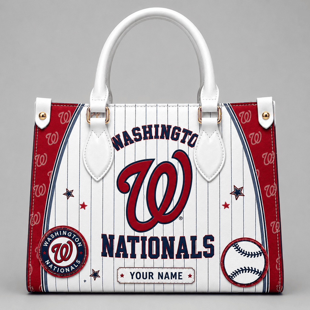 W.nationals | Premium .m.l.b. Fan Pride Leather Handbag