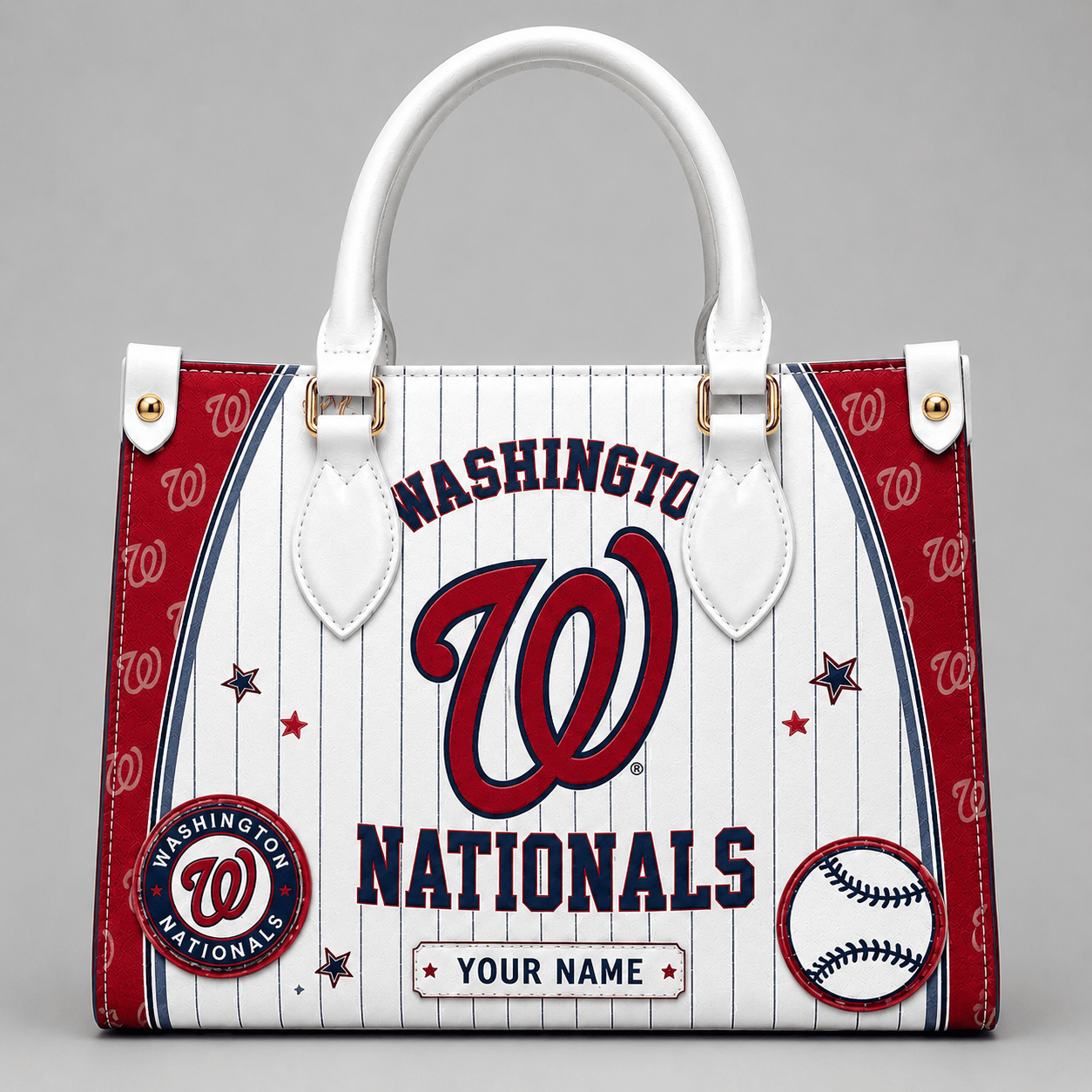 W.nationals | Premium .m.l.b. Fan Pride Leather Handbag