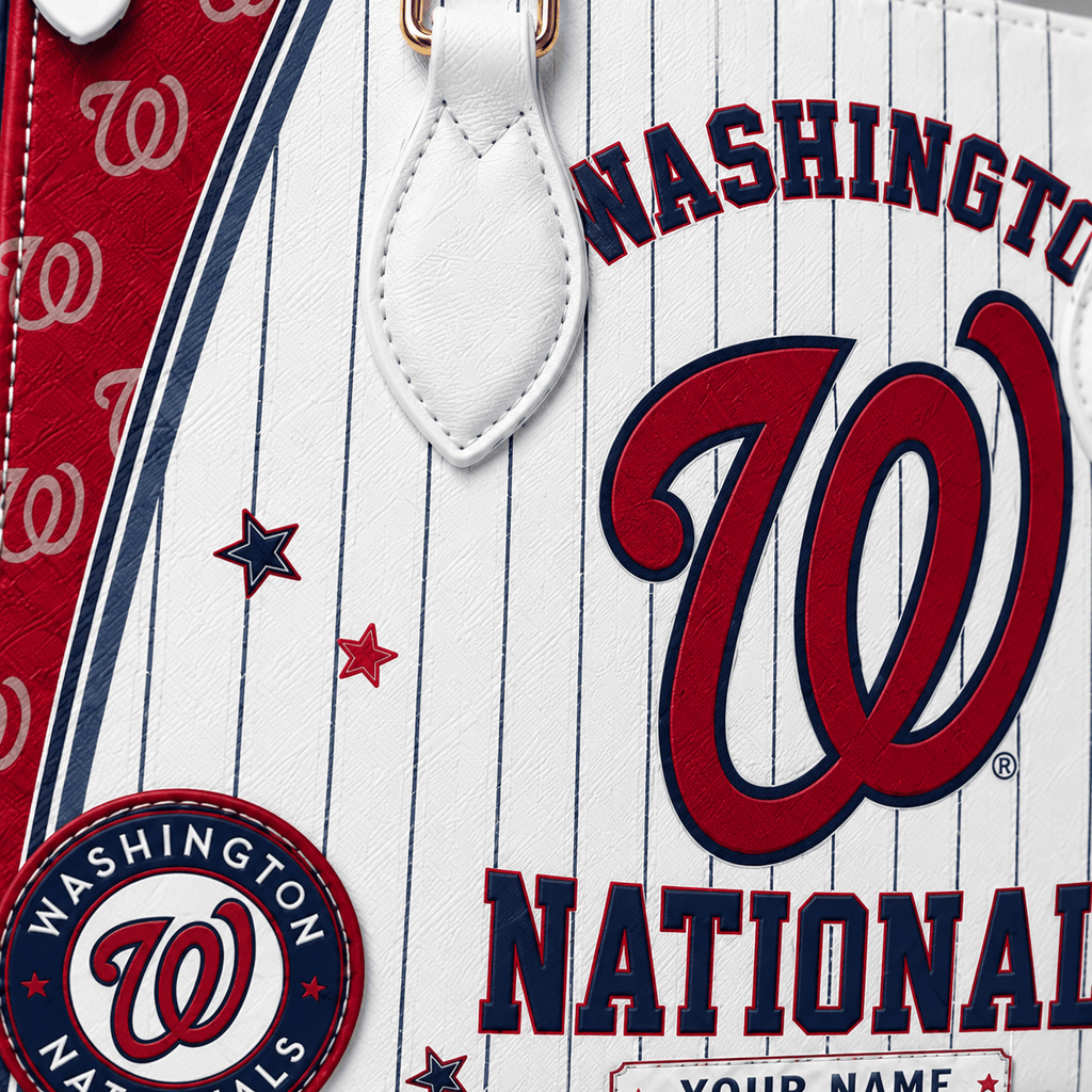 W.nationals | Premium .m.l.b. Fan Pride Leather Handbag