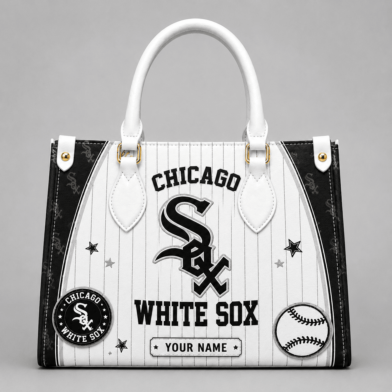 C.white Sox | Premium .m.l.b. Fan Pride Leather Handbag