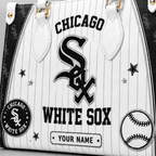 C.white Sox | Premium .m.l.b. Fan Pride Leather Handbag