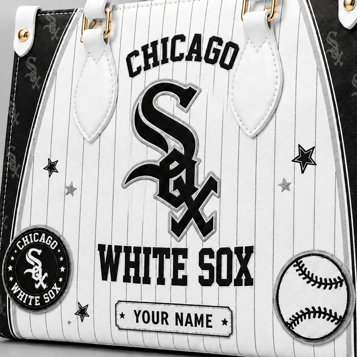 C.white Sox | Premium .m.l.b. Fan Pride Leather Handbag