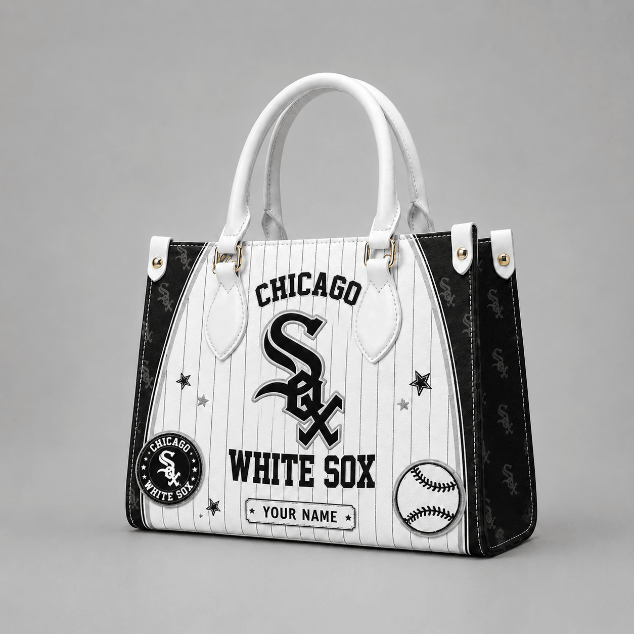 C.white Sox | Premium .m.l.b. Fan Pride Leather Handbag