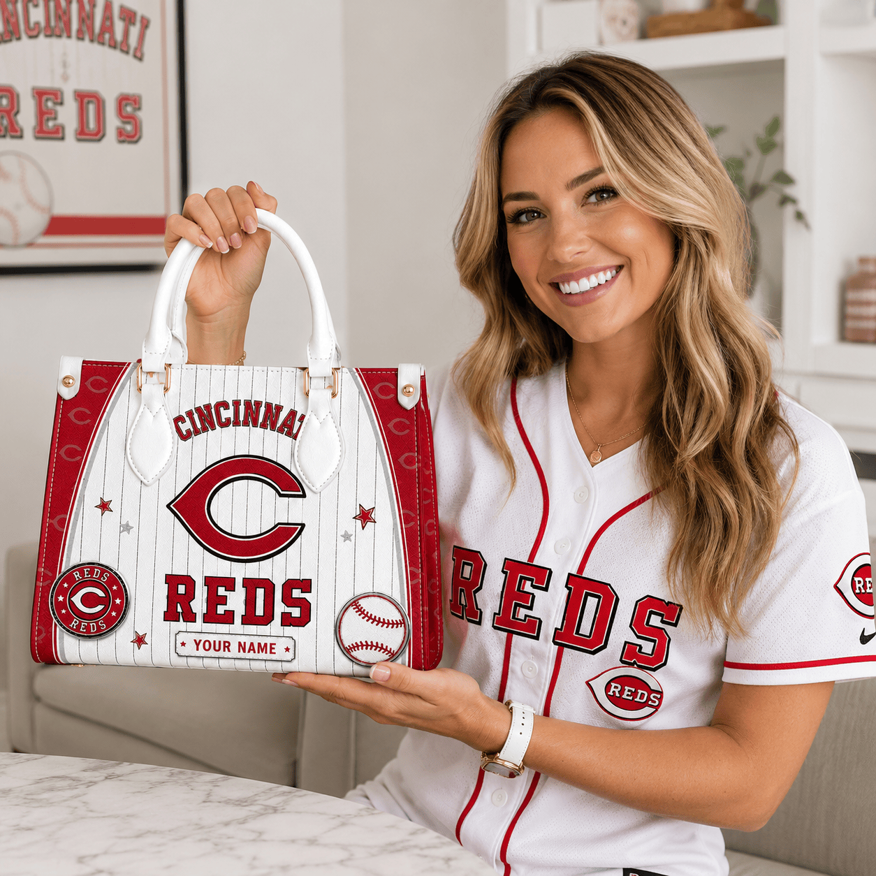 C.reds | Premium .m.l.b. Fan Pride Leather Handbag
