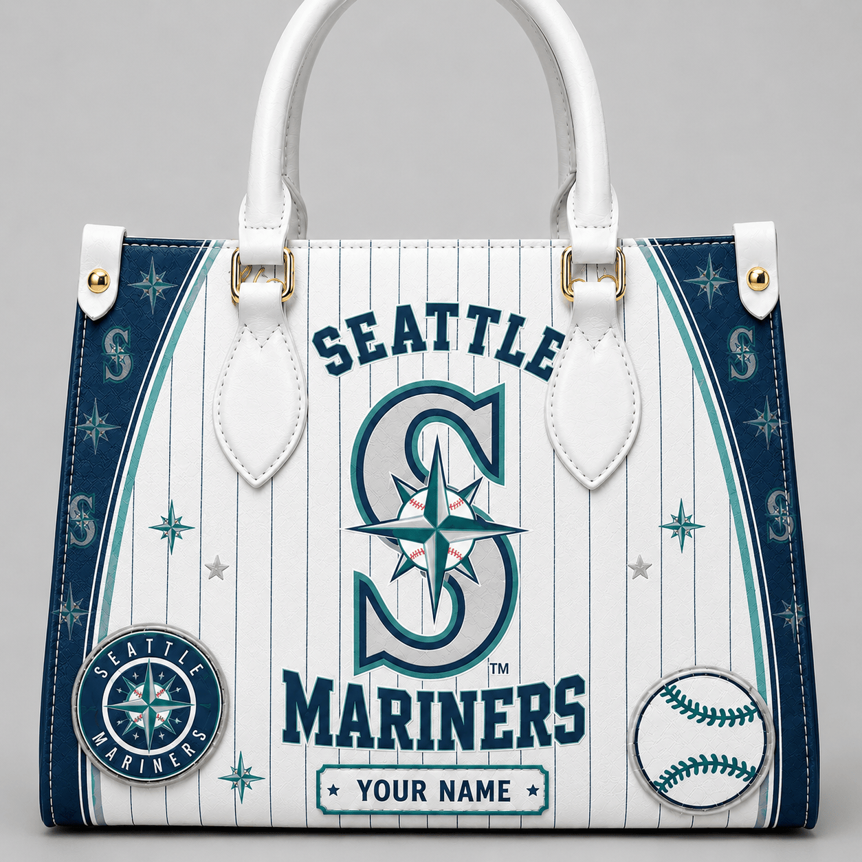 S.mariners | Premium .m.l.b. Fan Pride Leather Handbag