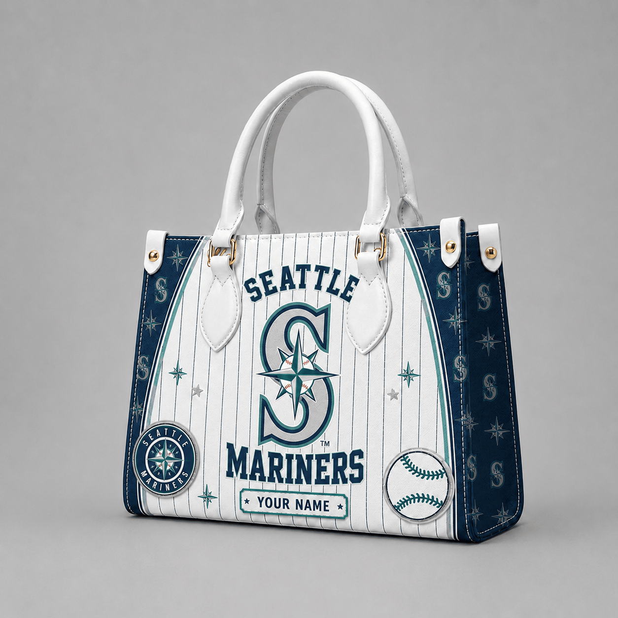 S.mariners | Premium .m.l.b. Fan Pride Leather Handbag