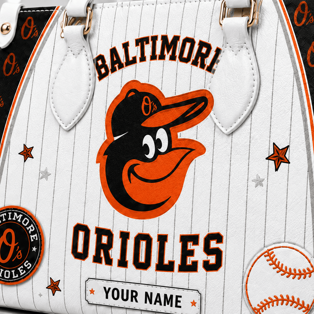 B.orioles | Premium .m.l.b. Fan Pride Leather Handbag