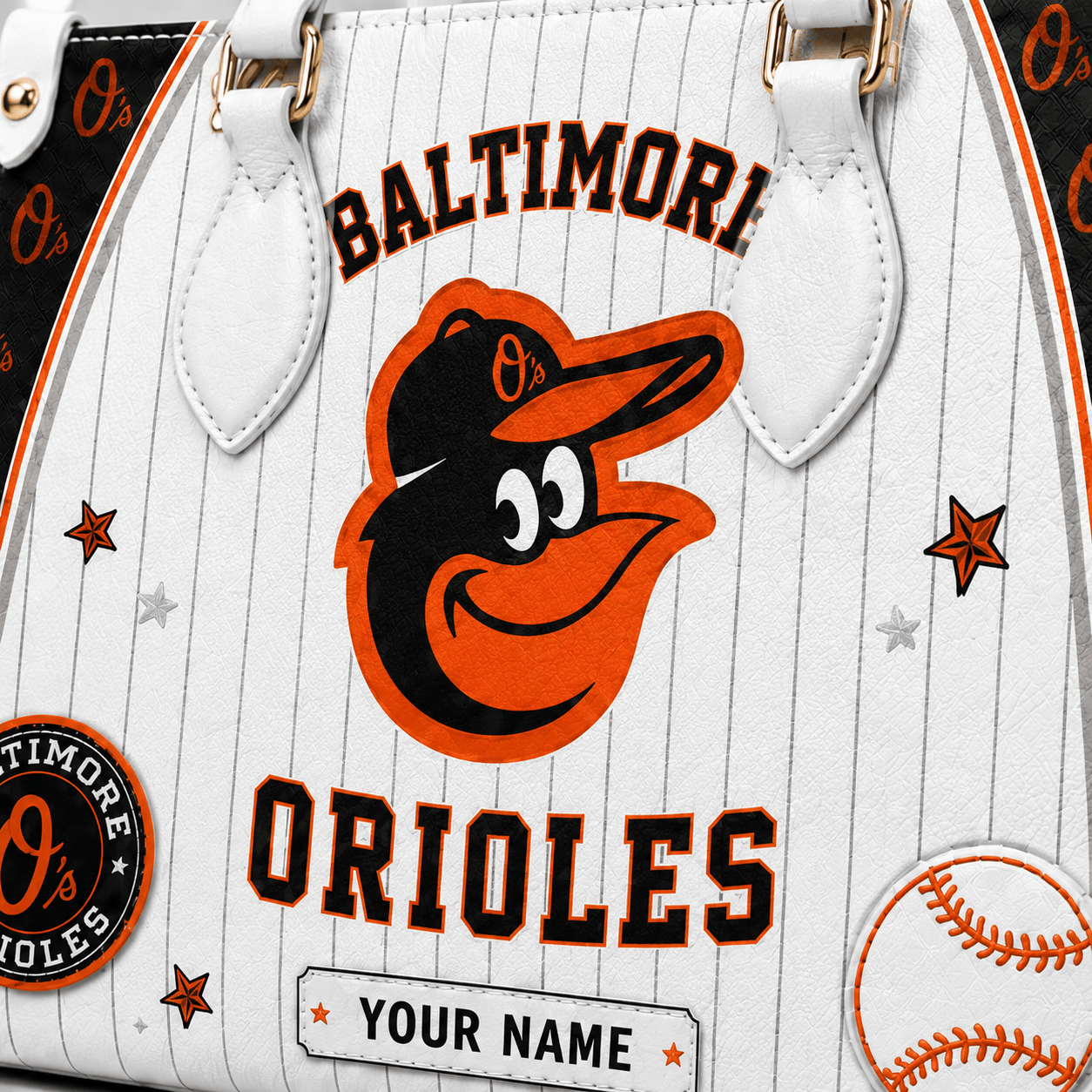 B.orioles | Premium .m.l.b. Fan Pride Leather Handbag