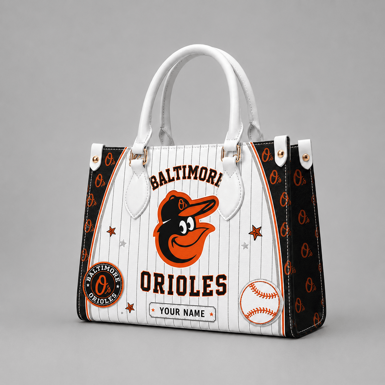 B.orioles | Premium .m.l.b. Fan Pride Leather Handbag