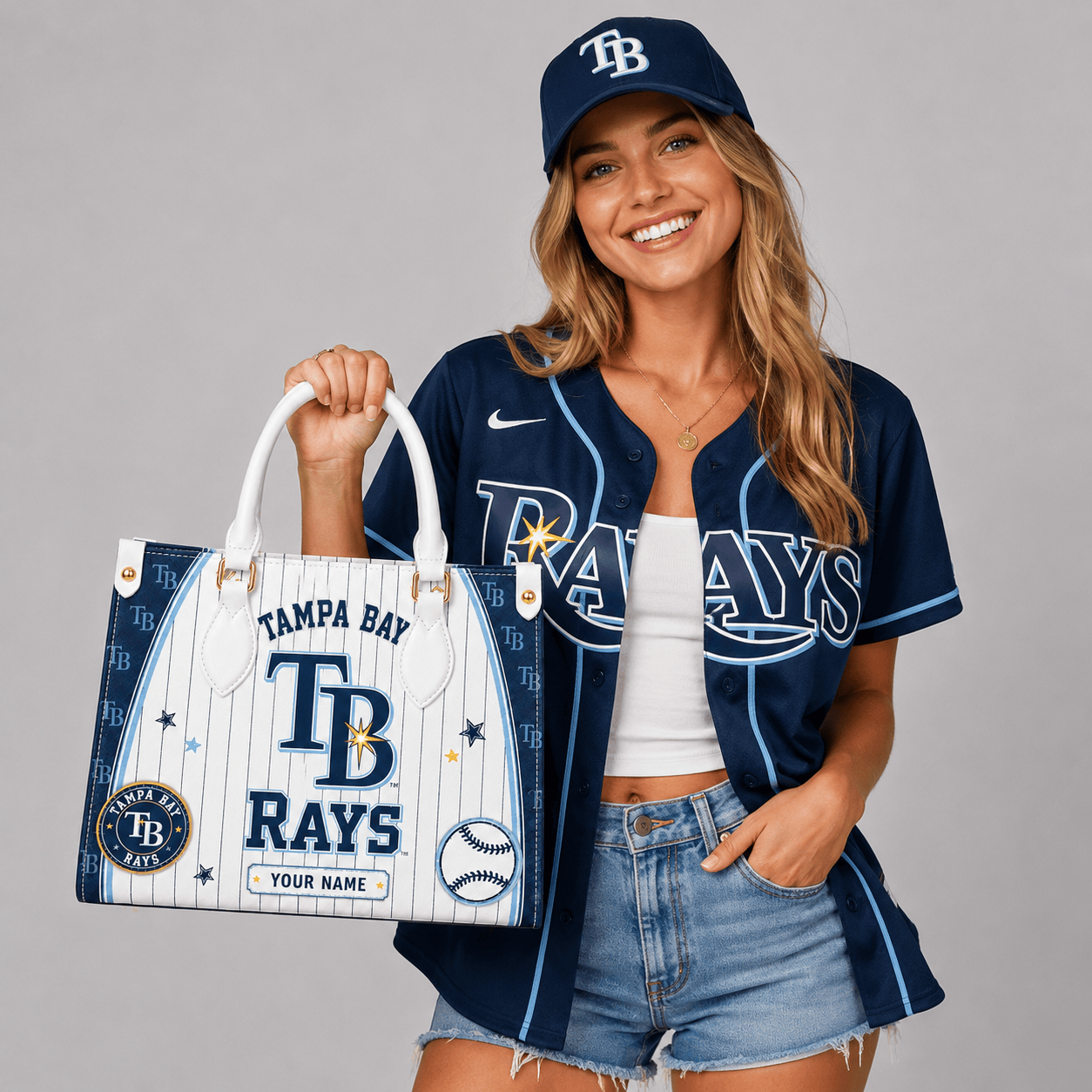 T.bay Rays | Premium .m.l.b. Fan Pride Leather Handbag