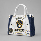 M.brewers | Premium .m.l.b. Fan Pride Leather Handbag