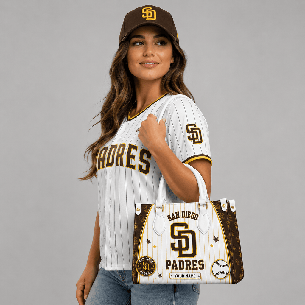S.d.padres | Premium .m.l.b. Fan Pride Leather Handbag